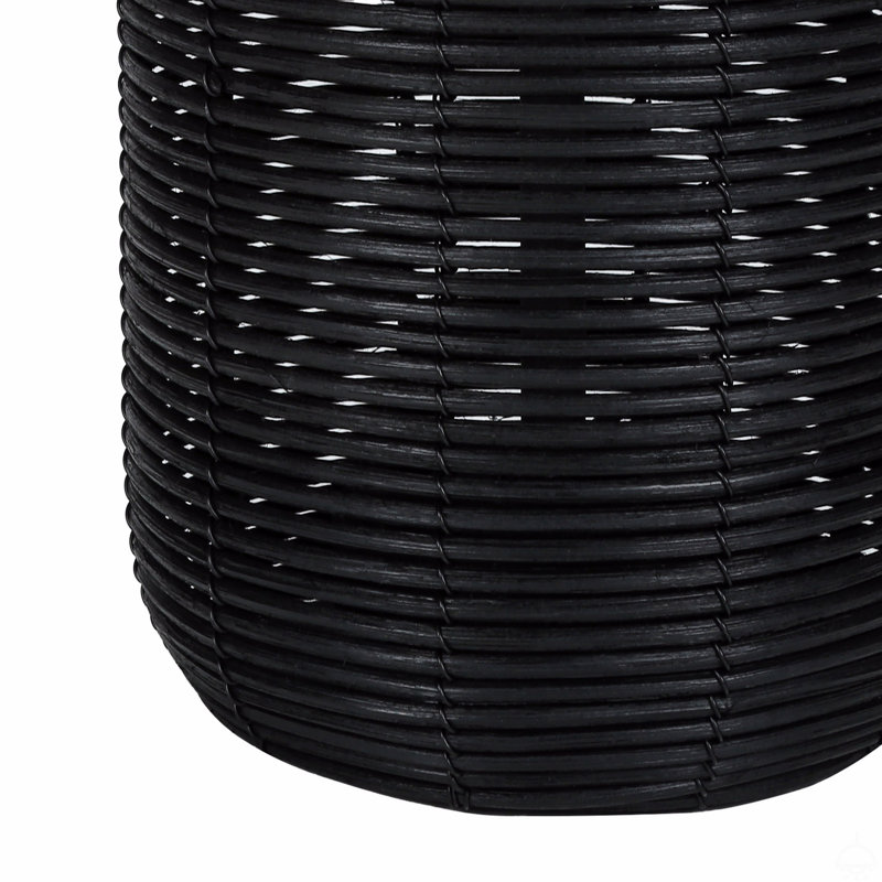Lighting, 23"H, Table Lamp, Black Rattan