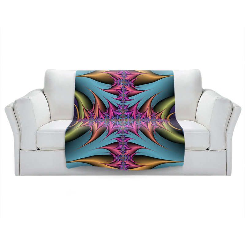 Hand Woven Throw Blanket, 51" x 60"