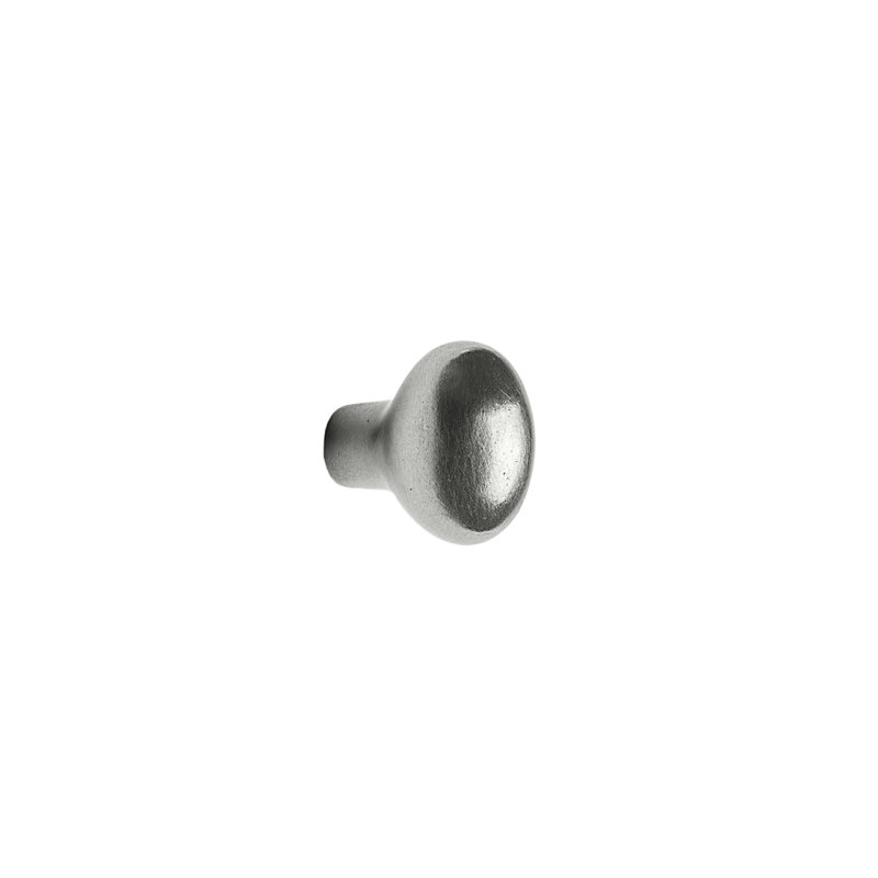 Egg Bronze Oval Knob, White Bronze Dark