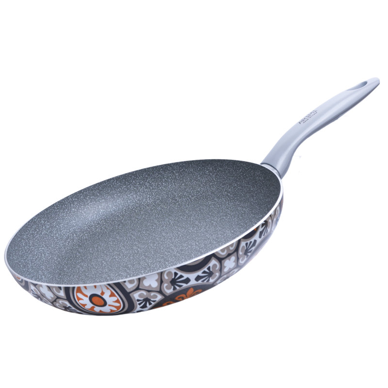 ARIMI 11" Non Stick Aluminum Frying Pan, Blue/Grey/White