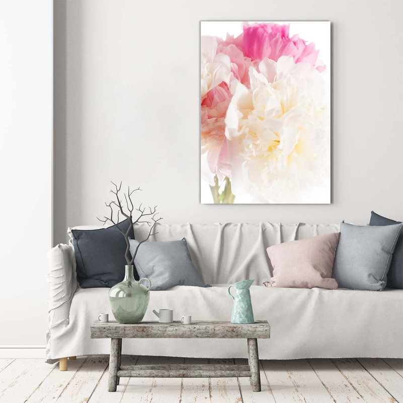 Peony 1 Piece Wrapped Canvas Wall Art