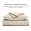 Ensemble de courtepointe en satin de coton Modern Windowpane, couvre-lit 100% coton prélavé, ensemble de literie légère 3 pièces avec 2 taies décoratives pour toutes les saisons-124542142-124542144