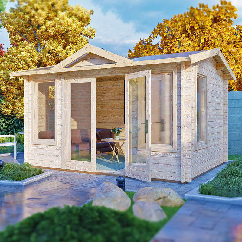 Clockhouse 10 x 12 ft 44 mm Log Cabin