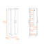 White 4-Door 2-piece Kitchen Set, Utility Sink Cabinet and Pantry Cabinet