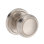Bremerton Passage Knob with Stepped Round Rose in Satin Nickel