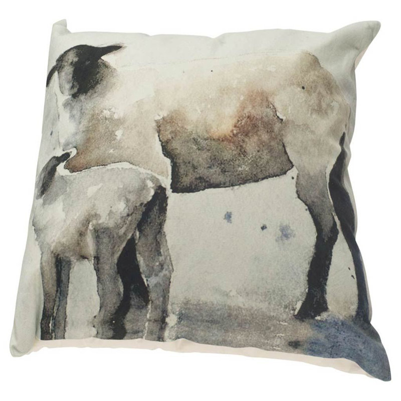 Clover Animal Print Linen Reversible Pillow Cover