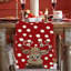 Chemin de table de Noël 72 pouces de long avec wapiti, hiver saisonnier