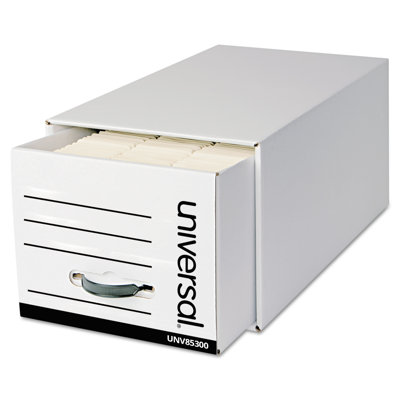 Heavy-Duty Storage Box Drawer, Letter, 6/Carton