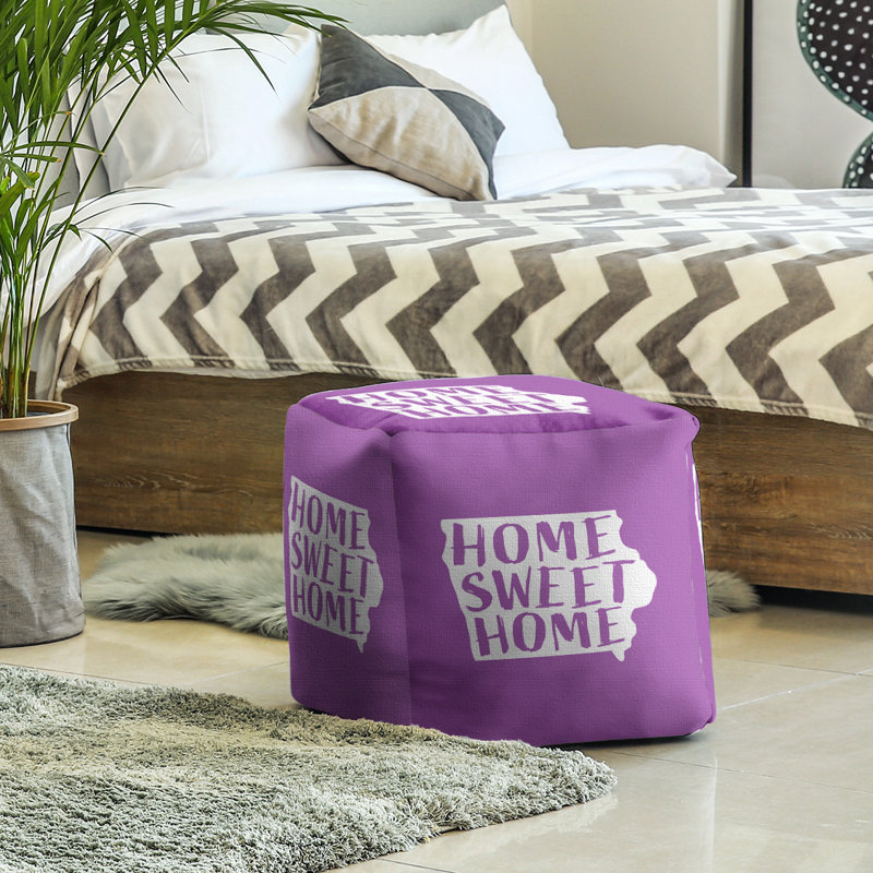 Repose-pieds à cubes iowa the home, Violet