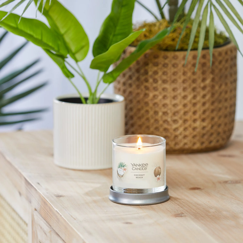 White Coconut Beach Soy Small Tumbler Candle