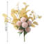Ensemble de 2 fleurs artificielles avec feuilles d'eucalyptus - arrangement floral pour jardin-35775248