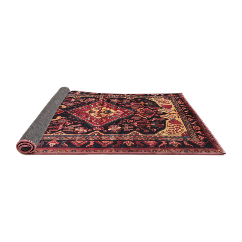 Tapis noir Southwestern, Rond 8 pi