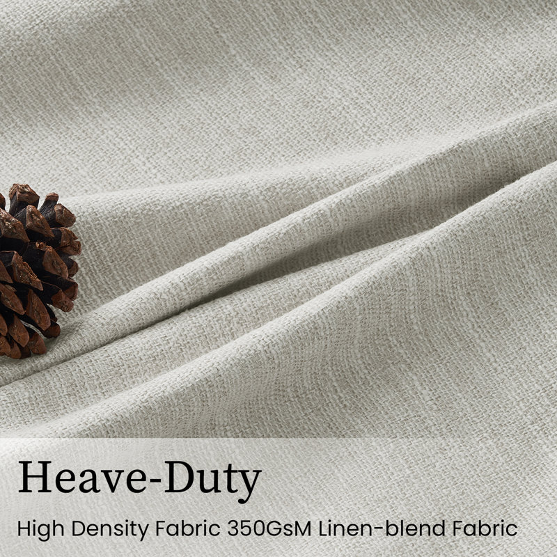 Pinch Pleated Curtains,Full Blackout Drapes Back Tab Pinch Pleat Curtain with Hooks+Rings, 40" W x 90" L, Birch