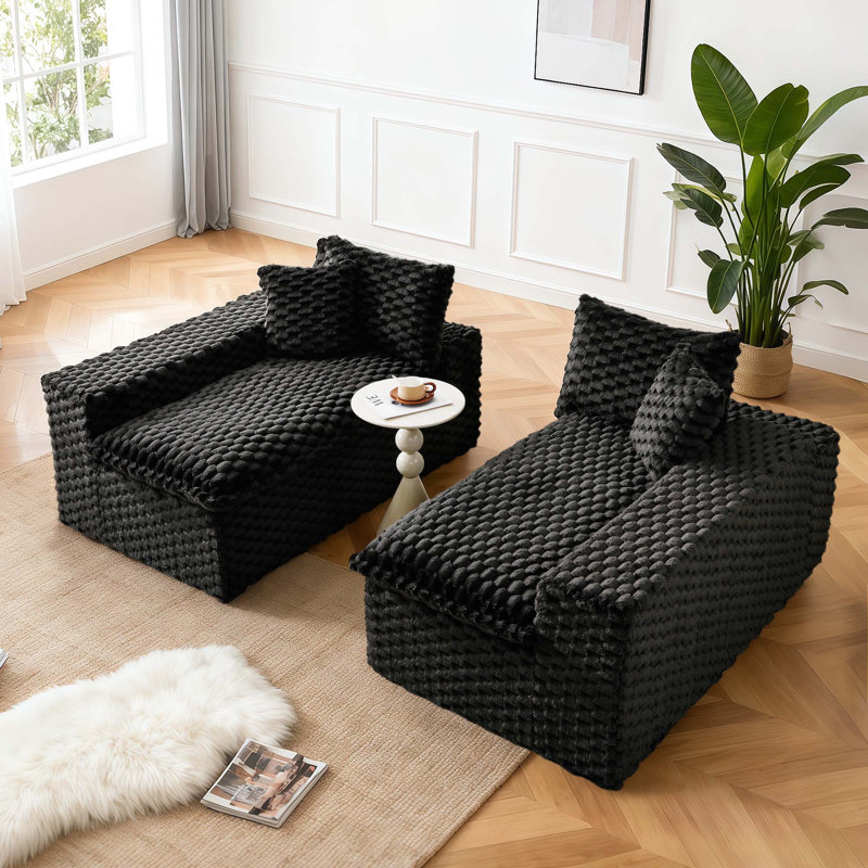 Canapé 120 po, Noir