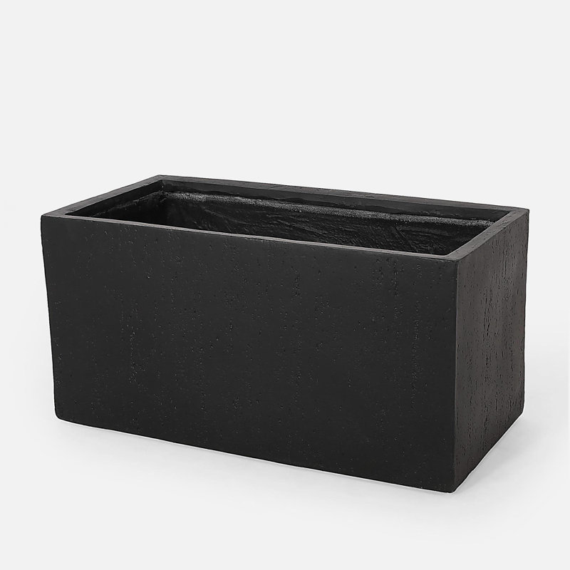 GRAND PLATEAU EXTÉRIEUR CARRÉ 35 po, H 18 po x l 35,2 po x P 18 po, Noir