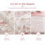 Ensemble de literie rose pour lit simple/simple XL, couette en microfibre, chambre à coucher à motif floral romantique
