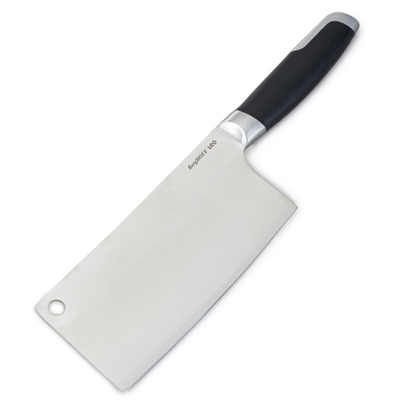 BergHOFF Leo Graphite 7" Forged Stainless Steel Cleaver, Black