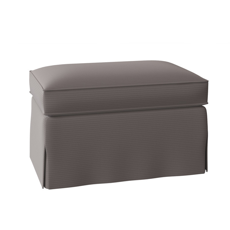 Repose-pieds rectangulaire Madison, Gris