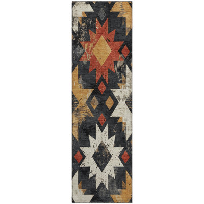 Premium Machine Washable Fairwood AMF1879 Aztec Rug