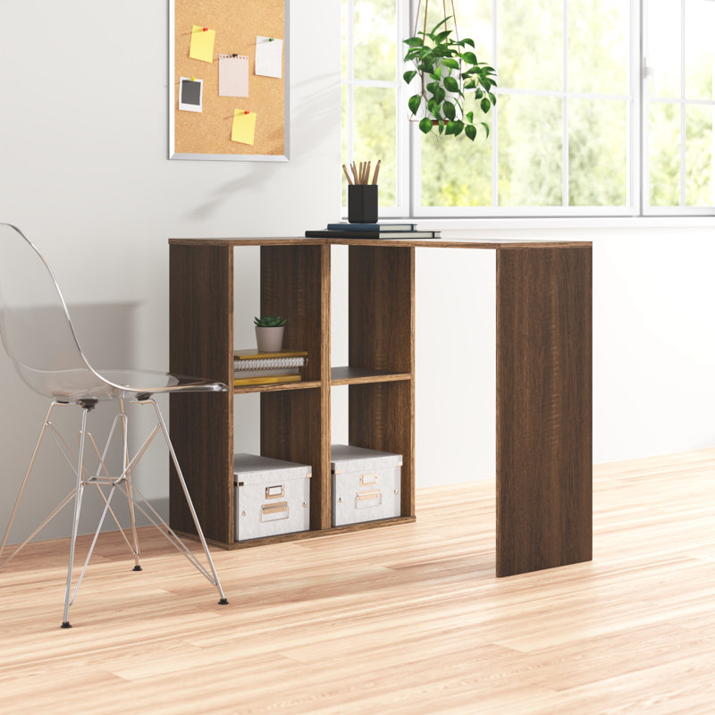Inti L-Shaped Writing Desk, Walnut