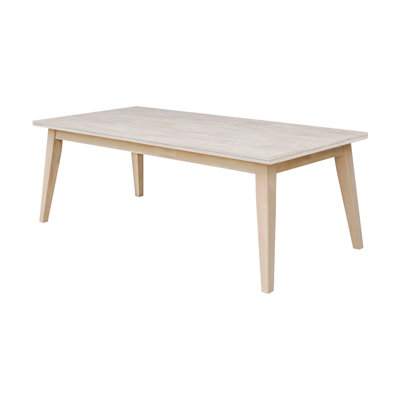 Unfinished Solid Wood Dining Table