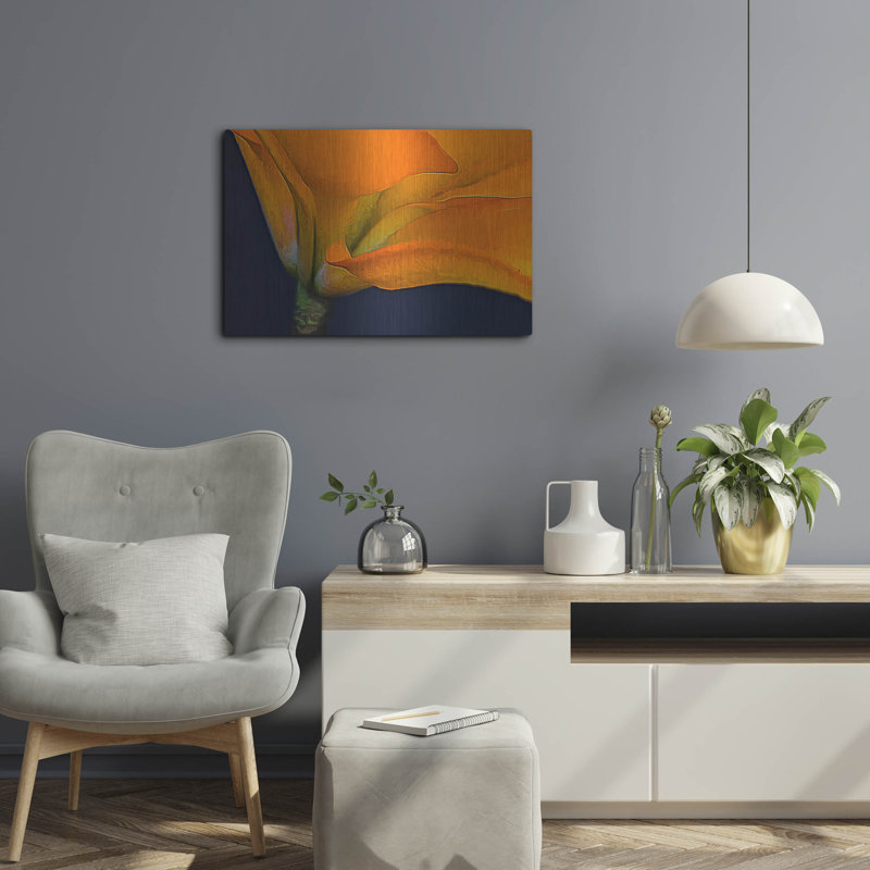 «Lily Dressed In Orange» par Pamela Plummer, H 16 po x l 24 po