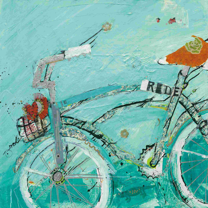 " Ride " by Kellie Day, 12" H x 12" W  , No, Wrapped Canvas