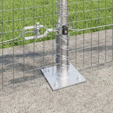  Welded Wire Fence With 13 Flanged Posts 0.8X50 M Galvanised Steel