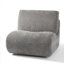 Fauteuil d'appoint pivotant rembourré avec dossier amovible Caleb-1881840410