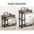 28"-39.3" Height Adjustable Portable Desk With Power Outlet & USB Ports-1819752976