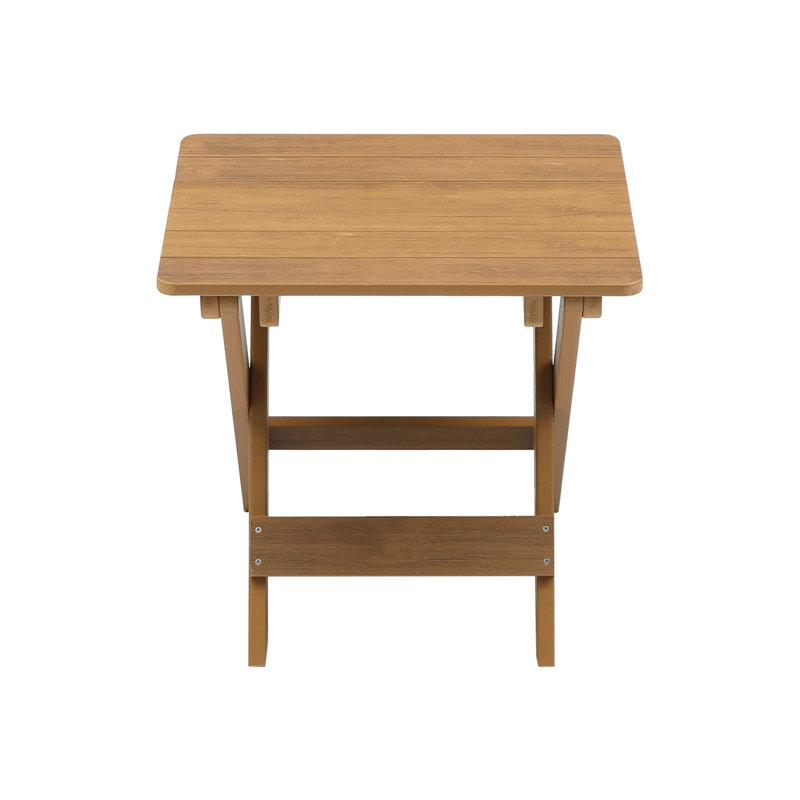 Matériau Ensemble de bistro et de table pliable d'extérieur avec 2 chaises et table rectangulaire, teck