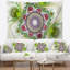 Motif abstrait de couleur verte avec cercles tapisserie-28494377