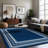 Quinnipack Dark Blue Non-Slip Area Rug-1248191782
