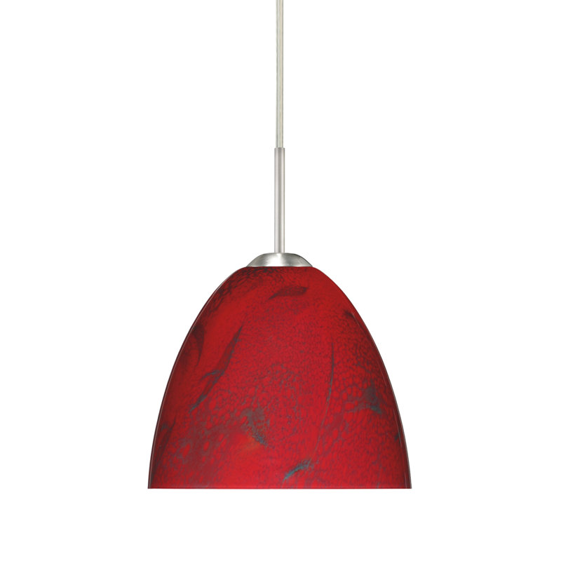 Ashwini 1 - Light Single Pendant, Satin Nickel, Carrera, Xenon or Incandescent