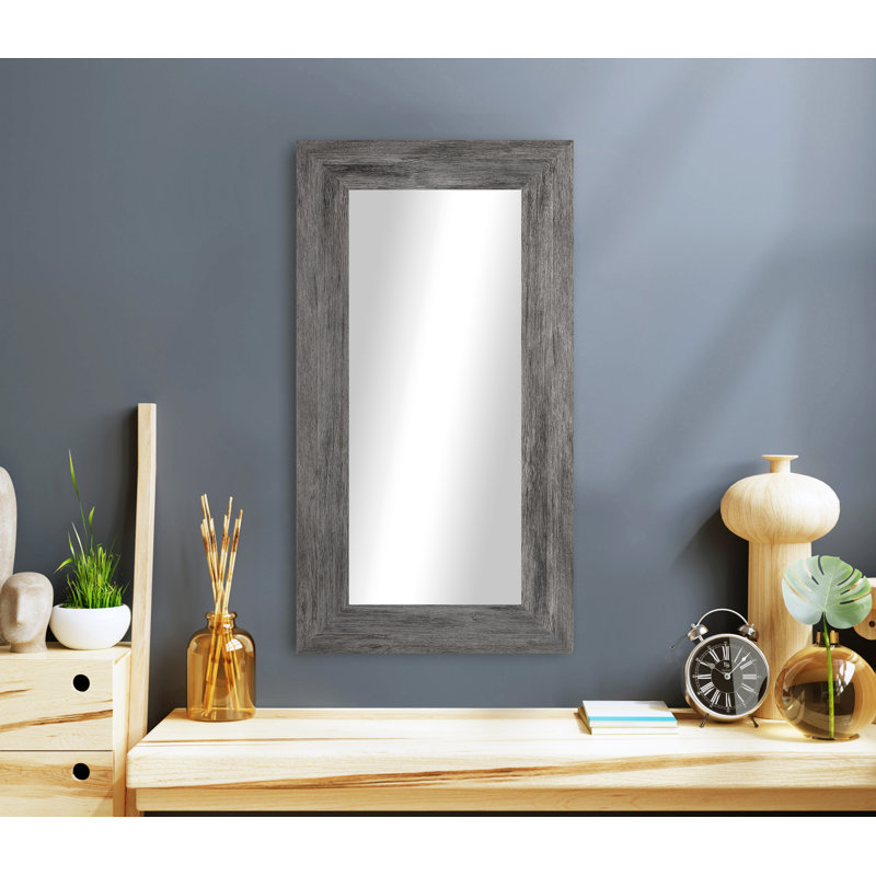 Engineered Wood Flat Wall Mirror, 33" x 70"