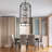 12 - Light Dimmable Lantern Square / Rectangle Chandelier-993992476