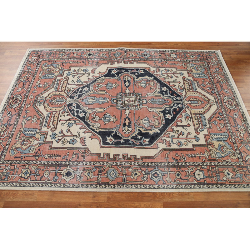Tapis oriental géométrique 5 x 7