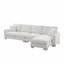 Ensemble de canapé modulaire surdimensionné de 119 po x 55 po, ensemble de canapés luxueux en forme de L avec 2 coussins gratuits, tissu en chenille 5 places pour une utilisation intérieure avec méridienne-995898572