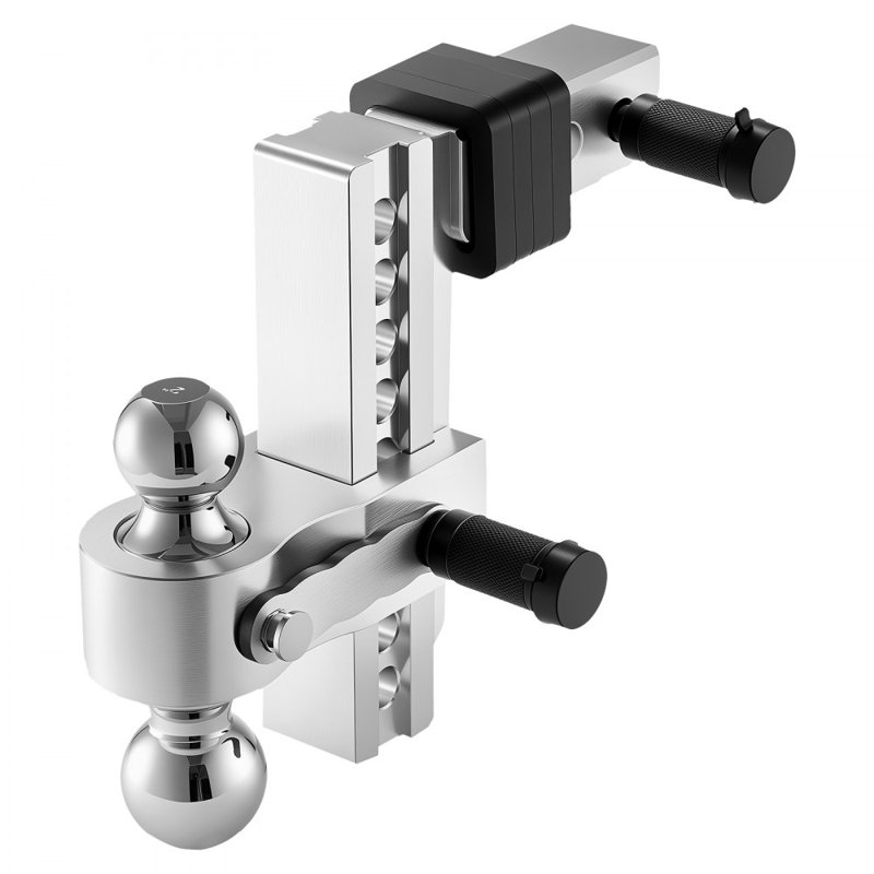 Adjustable Trailer Hitch 2" Receiver 8" Drop Tri-Ball Hitch 15000 lbs