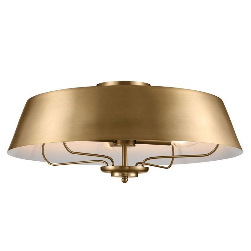 Atifa 3 - Light Simple Pendant, Gold, 21" H x 55.9" D
