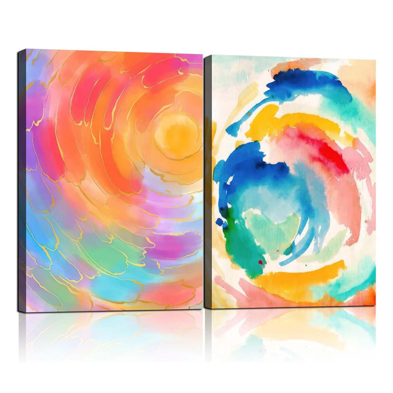 2 Piece Wrapped Canvas Wall Art