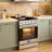 24 in. 4-Burner Electric Glass Top Slide-In Oven Range, 240V in Stainless Steel (KM-SER24-SS)