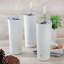 Ensemble de 4 gobelets Mr. Coffee de 680 ml (23 oz) en acier inoxydable avec couvercles et pailles, blanc-136266236-136266235