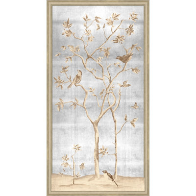 Shimmering Chinoiserie 1 Framed Graphic Art