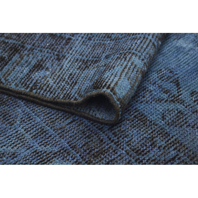 Tapis rétro bleu Adonis