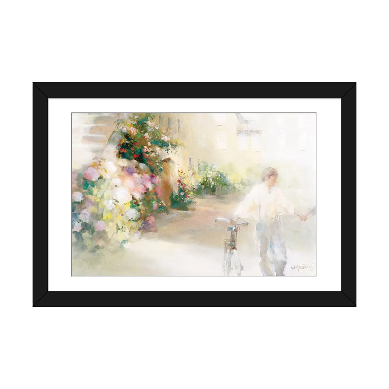 « two people people », impression sur toile, Papier d'art encadré noir, Blanc, H 16 po x l 24 po x P 1 po
