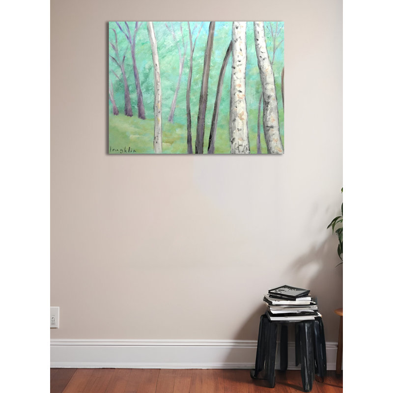 «Forest Trees» par Brendan Loughlin, reproduction d'art sur toile tendue, H 24 po x l 32 po x P 1,5 po