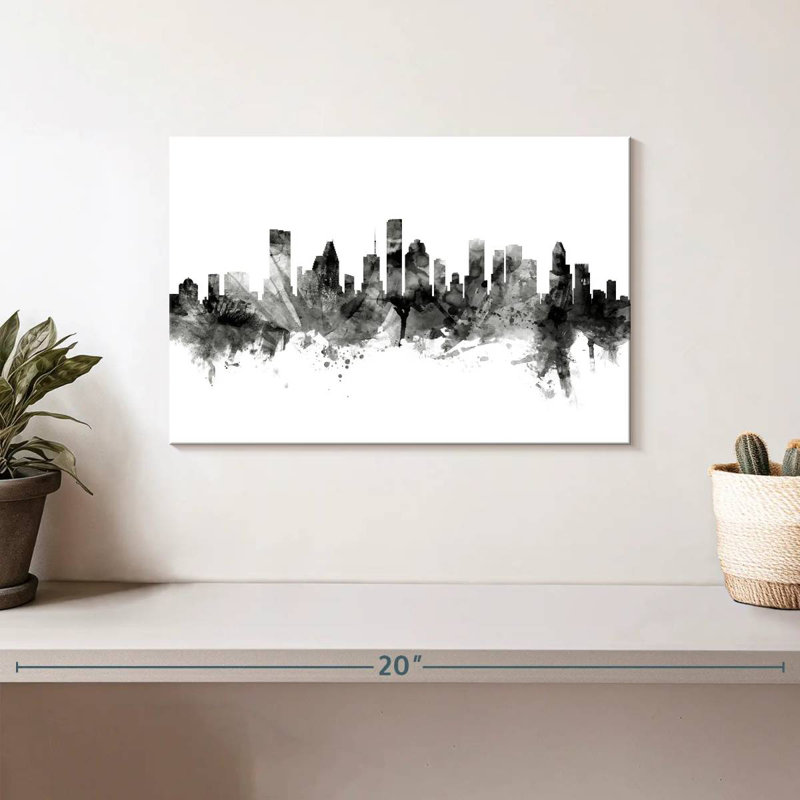 Skyline de Houston, Texas, États-Unis Sirci, H 8 po x l 12 po