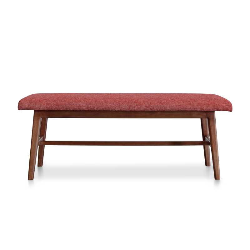 Solid Wood Bench, Red