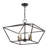 Veasey 5 - Light Steel Dimmable Lantern Square / Rectangle Chandelier-579106224